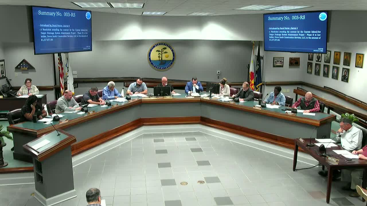 Saint Martin Parish Council elects 2026 leadership, advances routine ordinances and resolutions