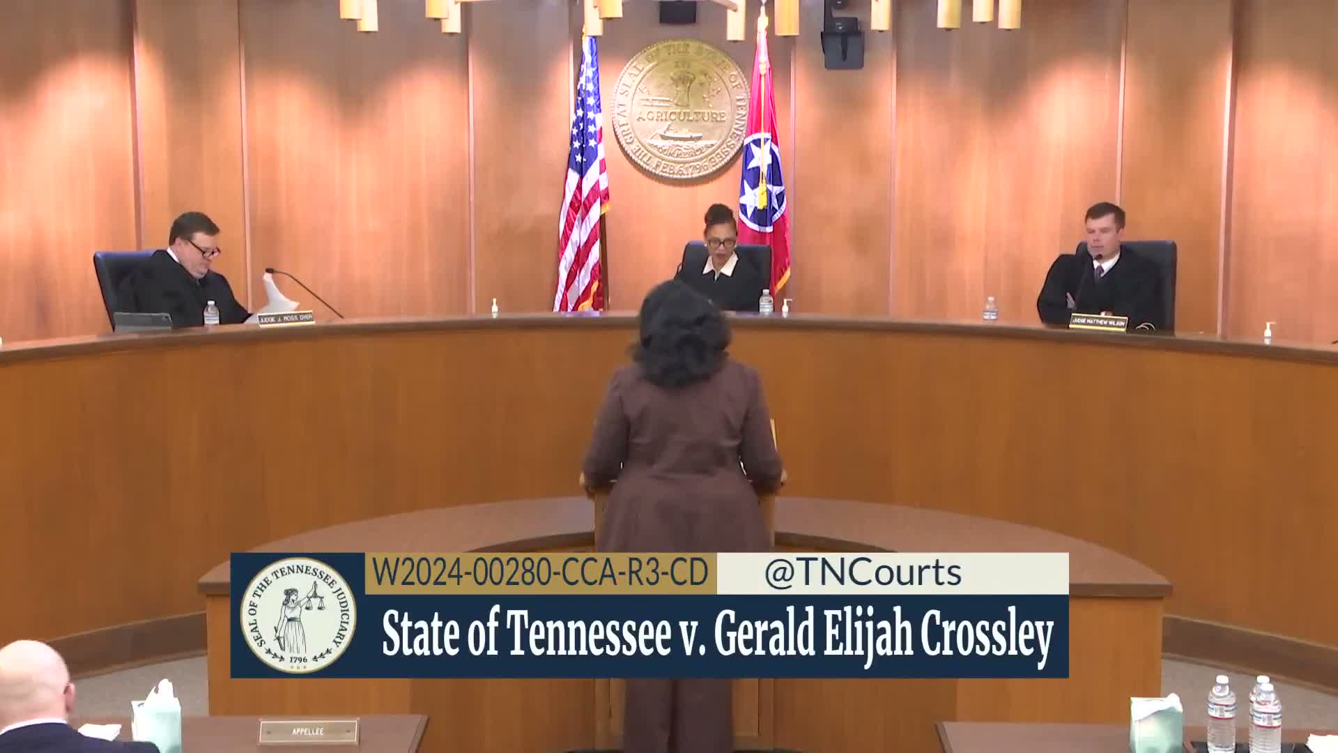 Appellate panel hears challenge to gang-related evidence in Crossley murder conviction