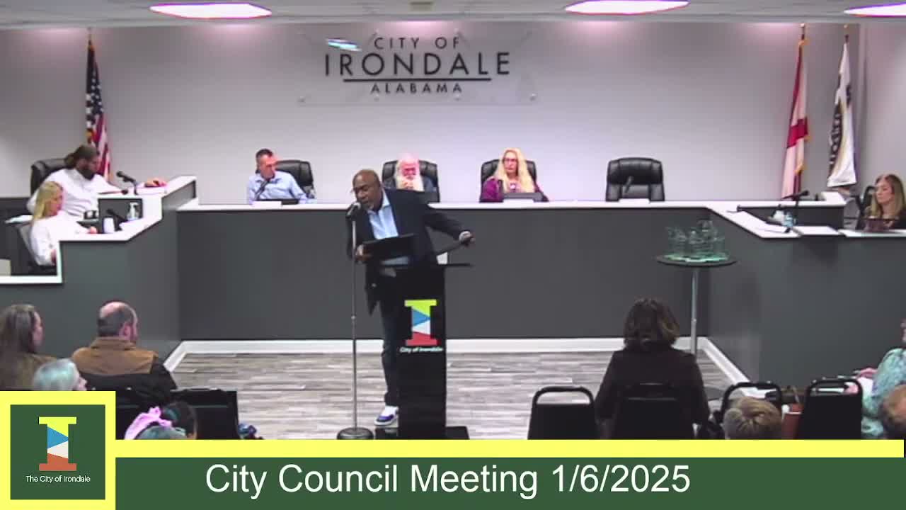 Irondale mayor proclaims human‑trafficking awareness month, Holocaust remembrance day and honors fallen officer