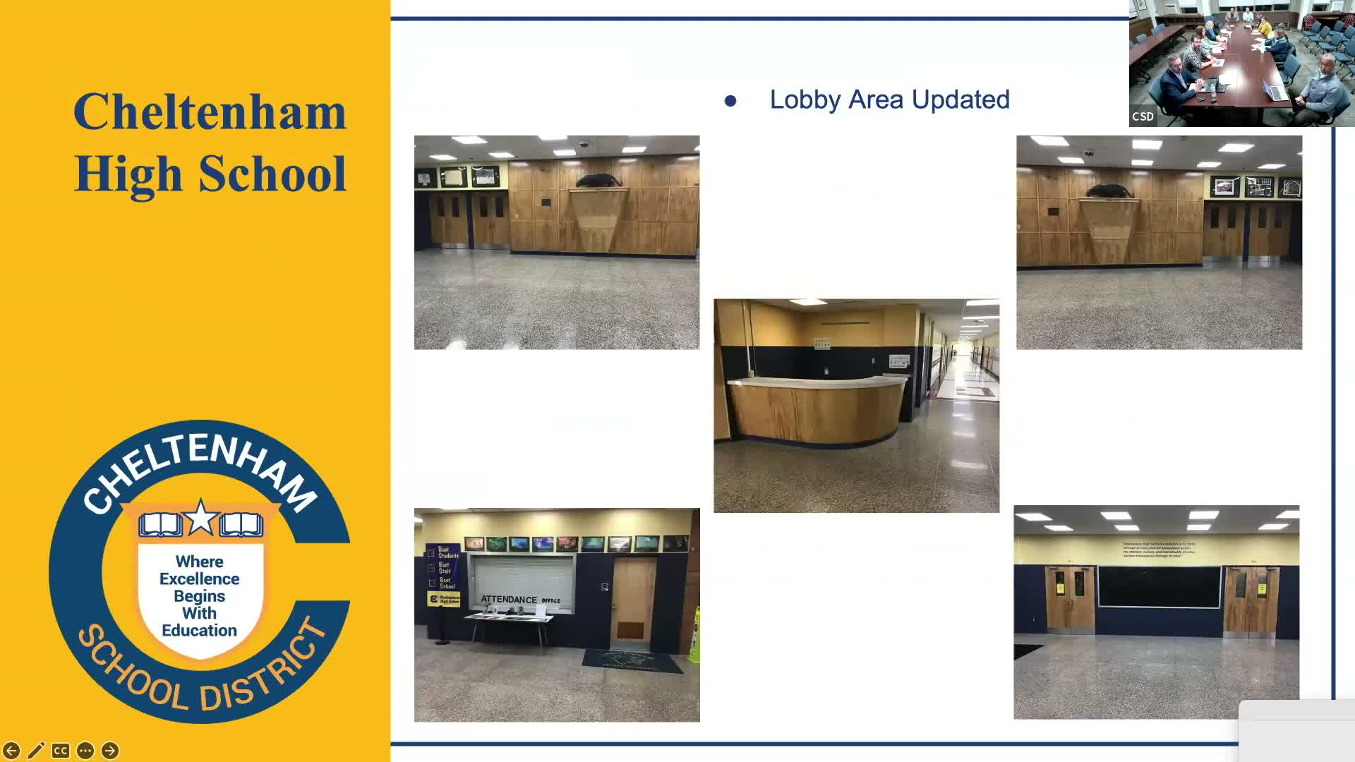 Cheltenham officials say high school lobby and field work progressing; track likely not ready until late spring