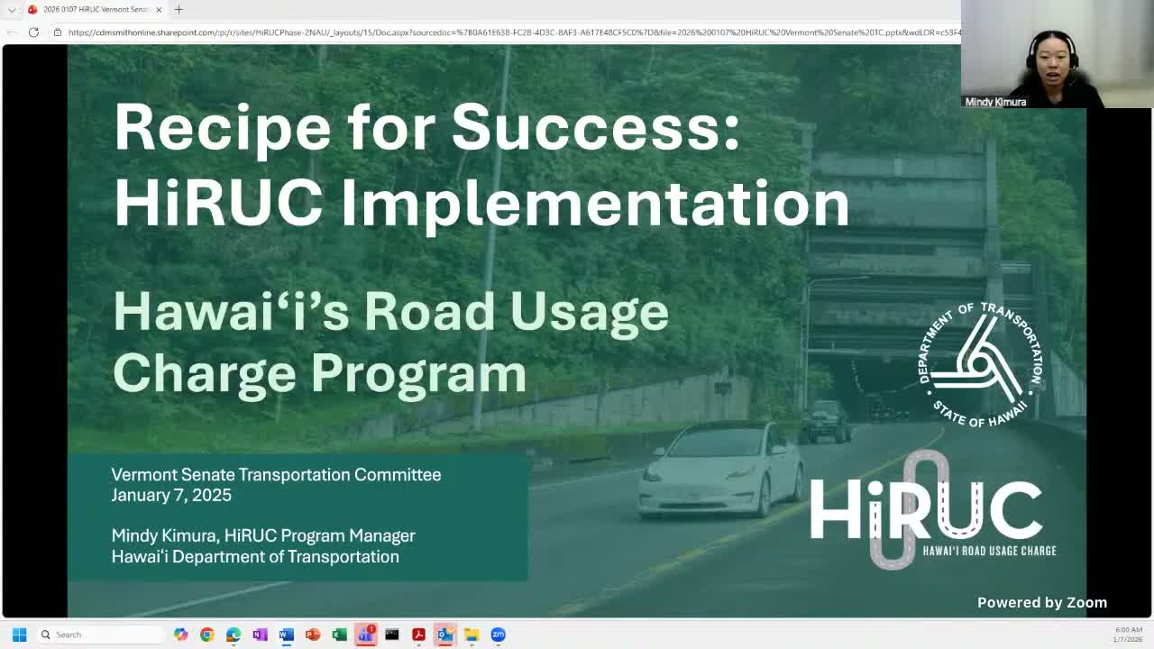 Hawaii’s road-usage charge offers a tested model: default per-mile option, $50 cap for early EV rollout
