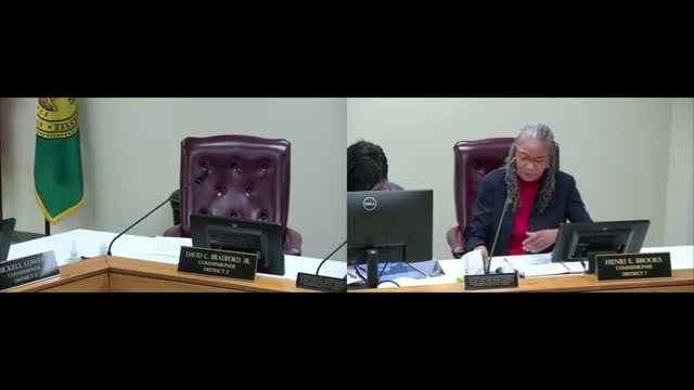 Air pollution board member briefs commission on role; commissioners press for local monitoring and updated rules