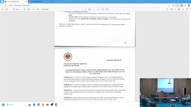 Board unanimously backs resolution asking TVA and partners to address unusable Cable boat ramp