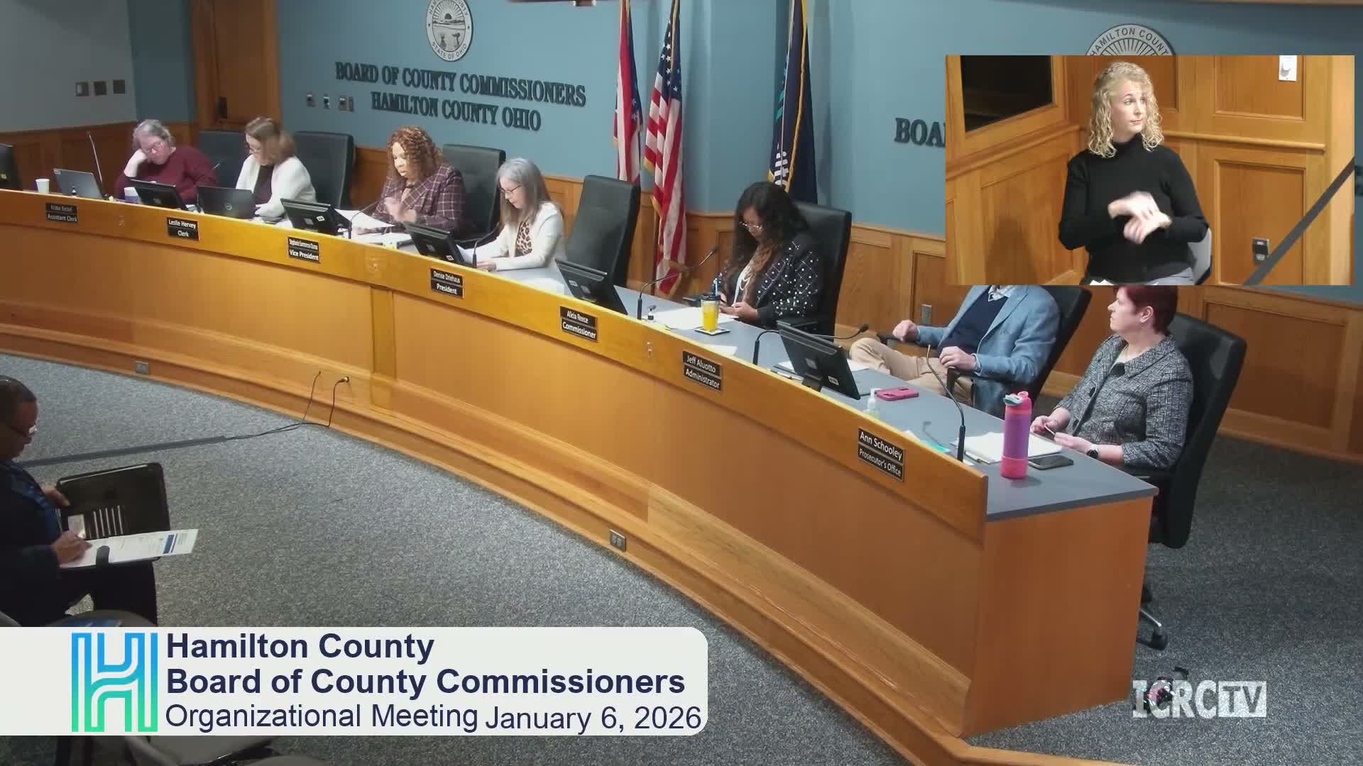 Hamilton County commissioners elect Dumas president, Reese vice president and confirm clerks for 2026