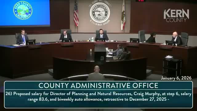 Kern County approves salary steps for newly appointed department heads Craig Murphy and Kendra Graham