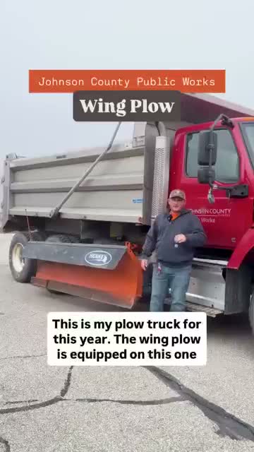 Plow demonstration underscores plan to equip dump trucks with wing plows for rural roads