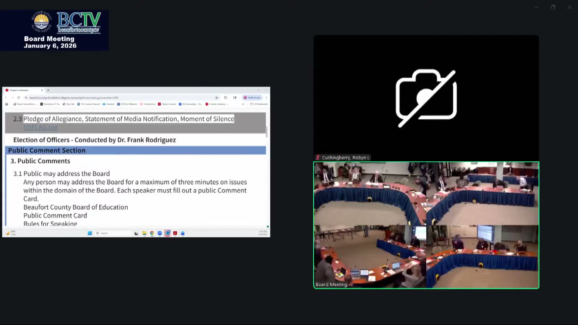 Beaufort County Board of Education elects Carlton Dallas chair, names Carr vice chair and Frazier secretary