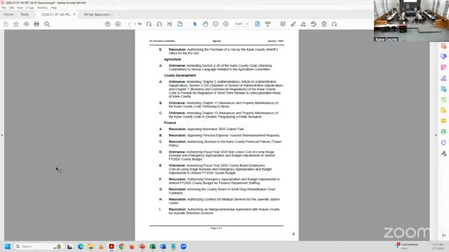 County auditor’s travel-policy redline prompts debate; board sends revision back to finance committee