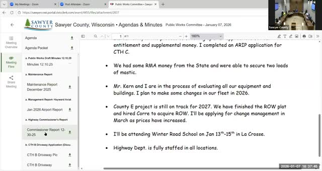 Sawyer County highway official defends storm response, urges long-term plan for brine capacity and truck replacement