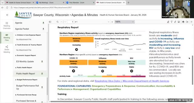 Public health official reports rise in respiratory hospitalizations; vaccine coverage questions remain