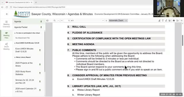 Sawyer County libraries report modest circulation drop, $25,000 in 2025 repairs and donor-funded projects