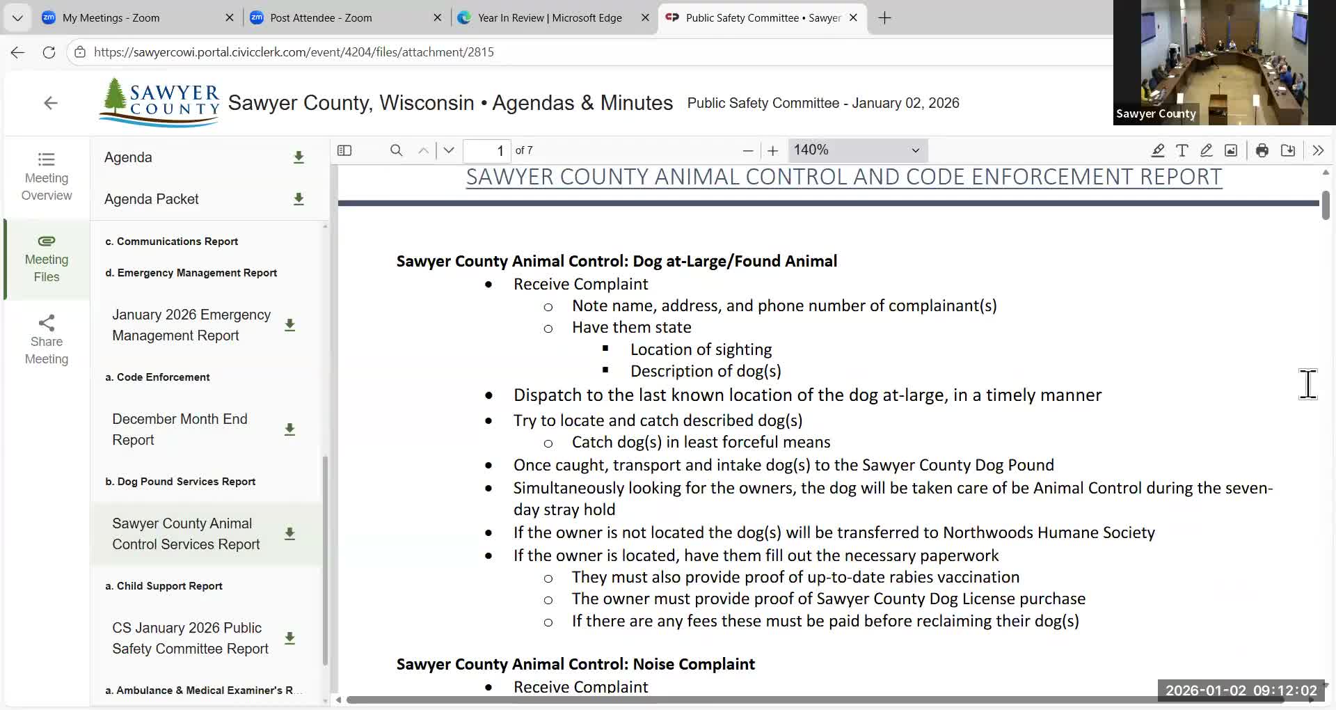 Animal-control officer outlines pound rules, impound fees and quarantine procedures