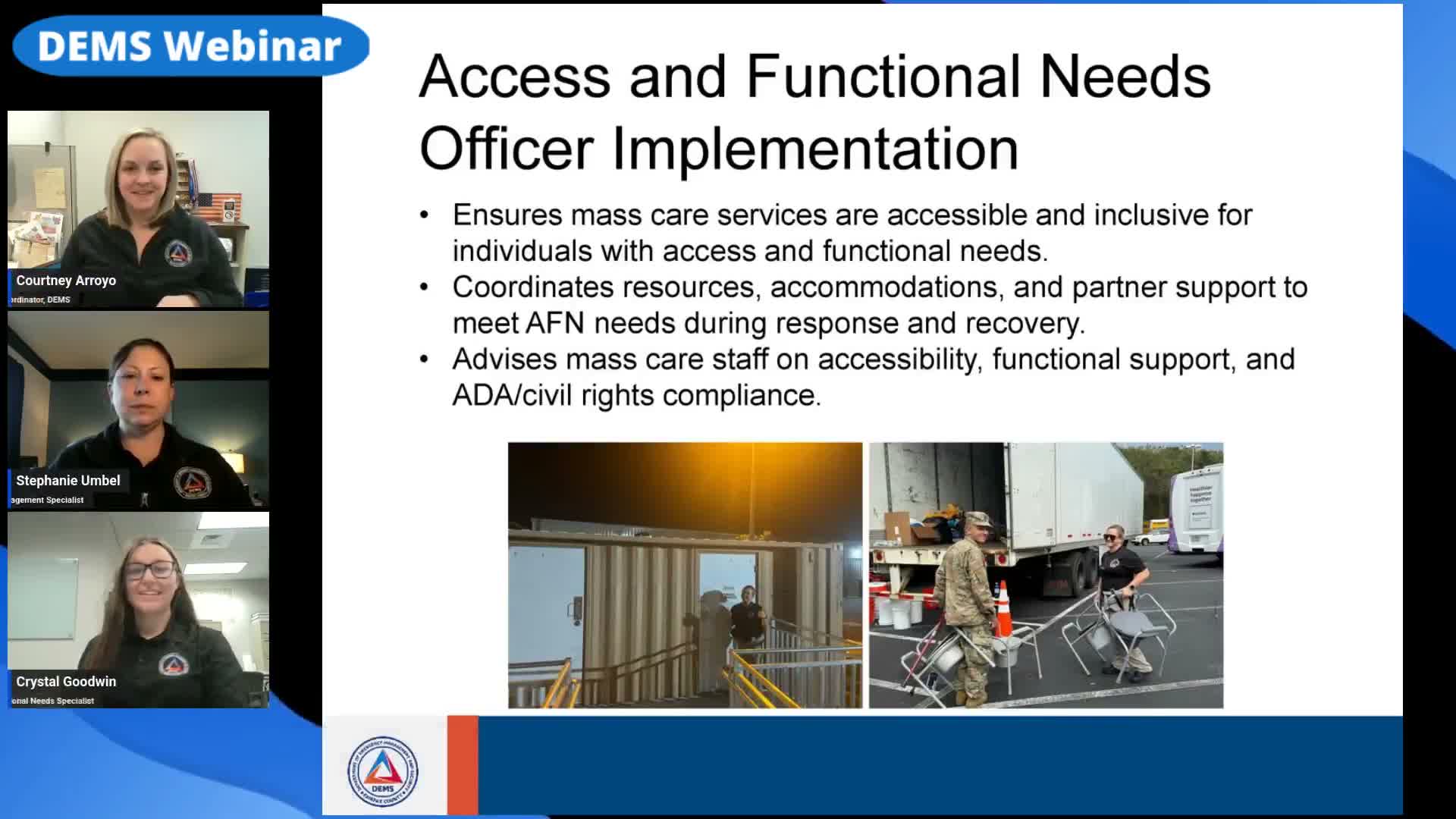 Fairfax County announces new access and functional needs officer for mass-care responses