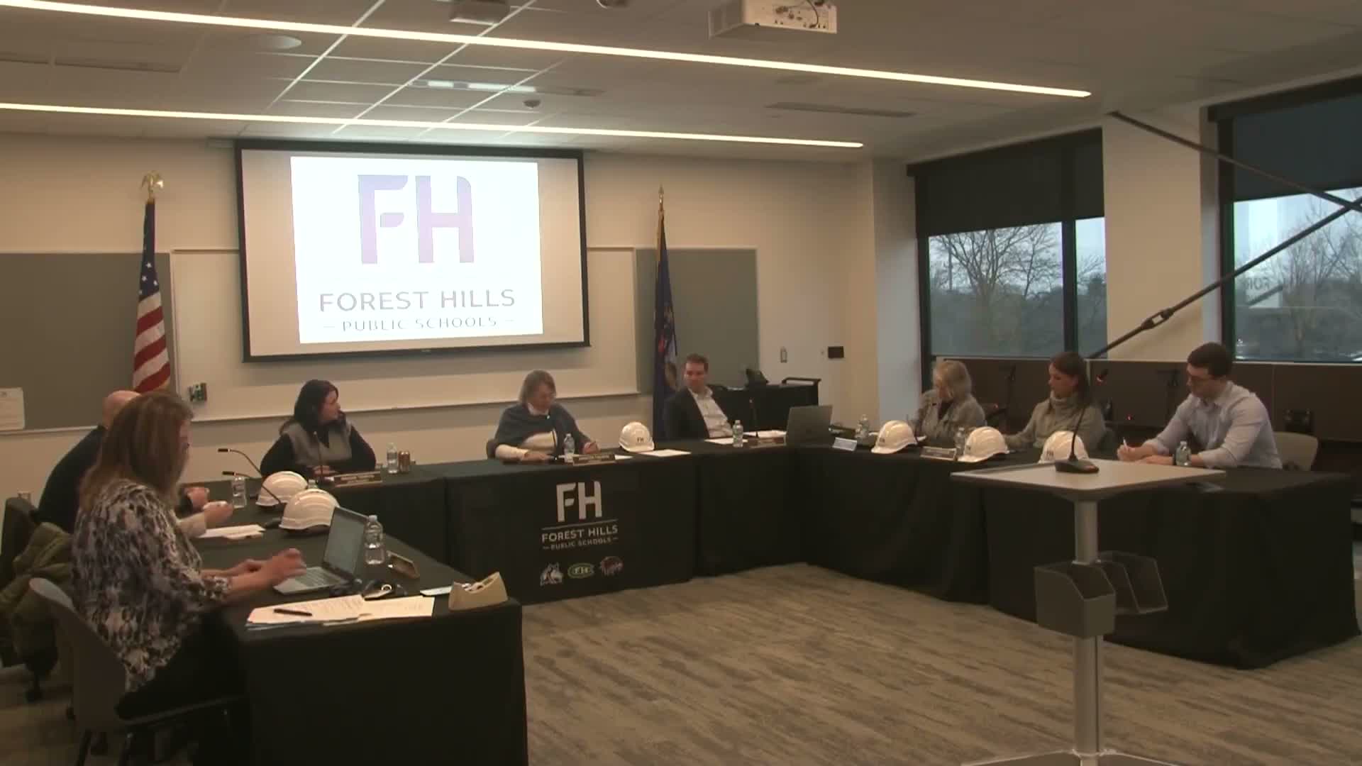 Forest Hills board approves officers and minutes, votes to enter closed session for superintendent evaluation