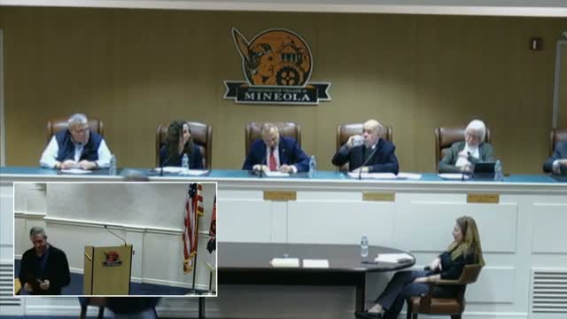 Mineola extends two special‑use permits for one year to aid financing