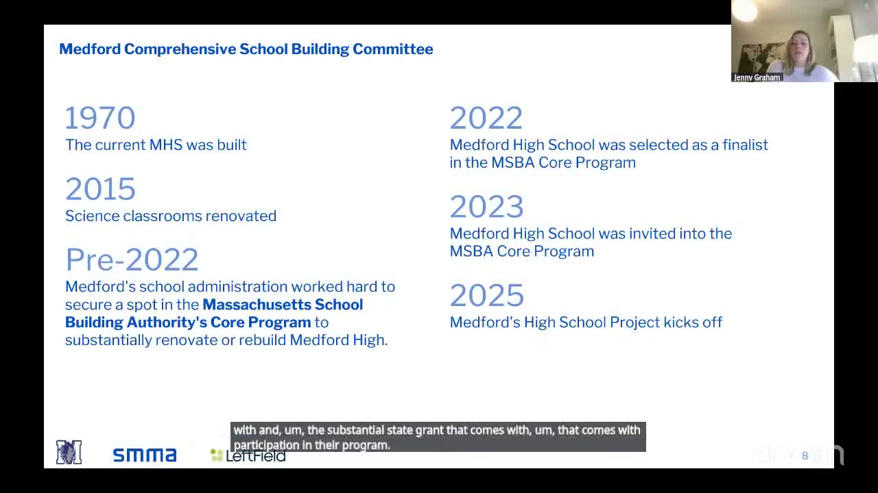 Medford launches MSBA feasibility study for Medford High School, sets 1,395 enrollment target