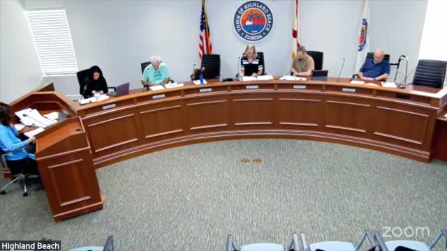 Highland Beach advisory board reports progress with condo dune‑restoration contracts and local fundraising