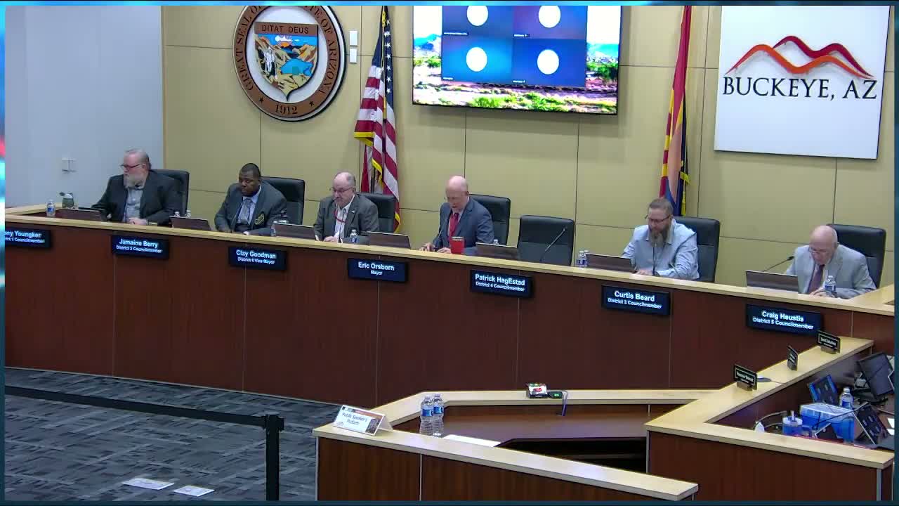 Buckeye adopts 2026 legislative priorities, emphasizing water, I‑10 funding and local authority