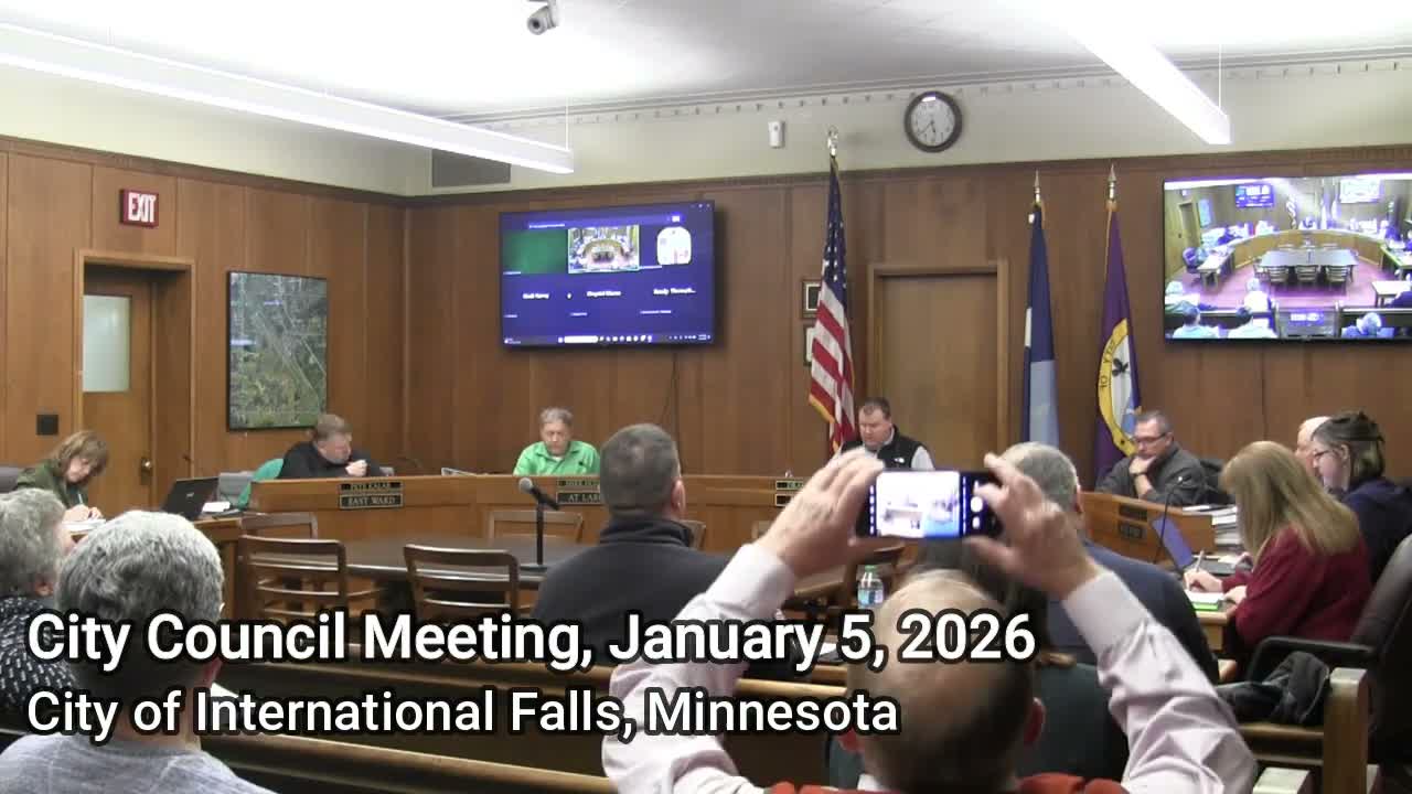 Votes at a glance: International Falls council actions, Jan. 5, 2026