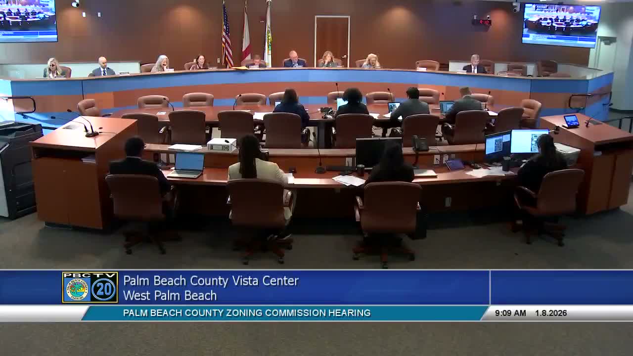 Commission approves variance to allow utility easement overlap at Palm Beach Park of Commerce