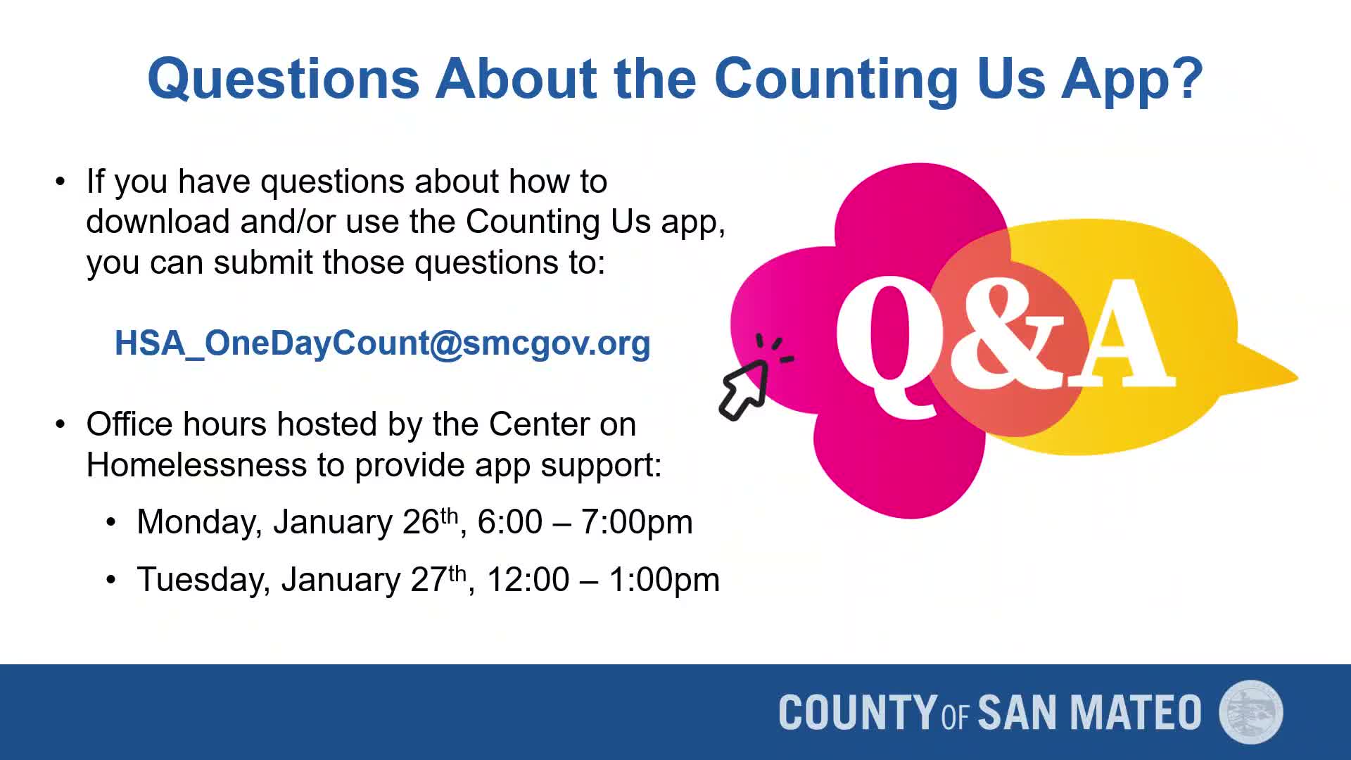 Volunteers told how to get help using Counting Us app ahead of one‑day homeless count
