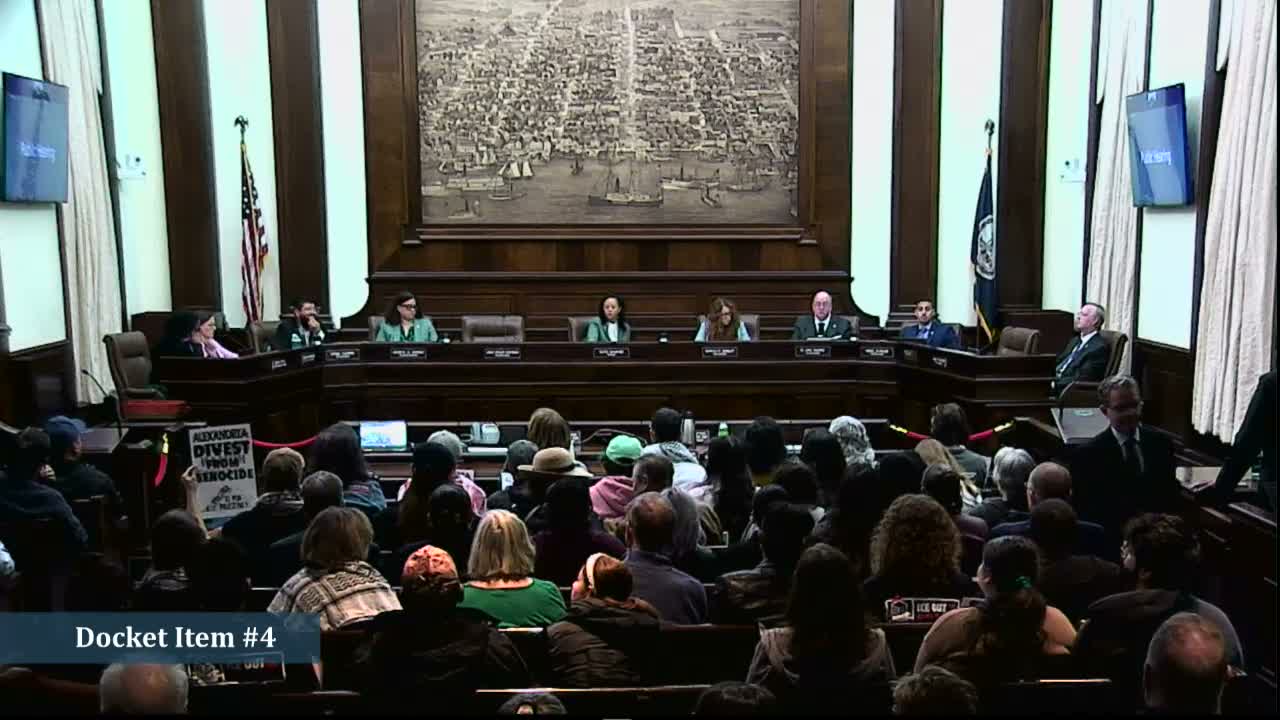 Residents urge Alexandria to adopt ethical-investment policy and press sheriff to explain ICE transfers