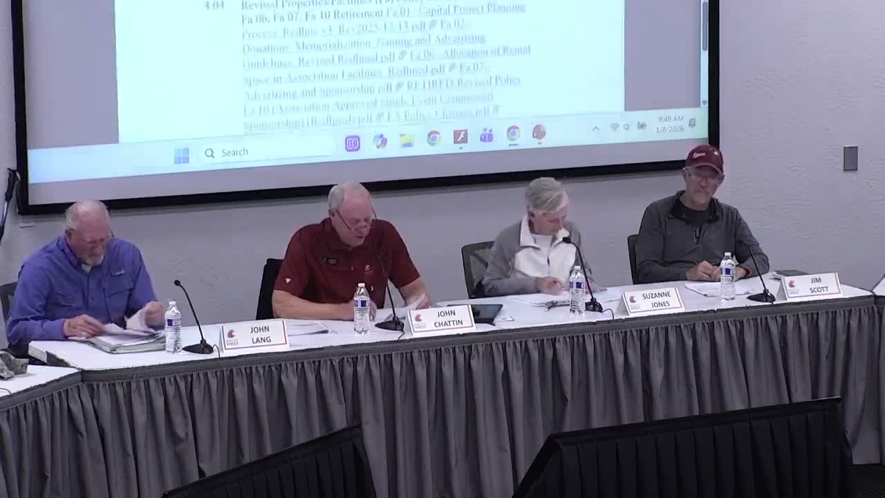 Properties committee hears $12.5 million CIP proposal; ARC addition, pool and field projects highlighted