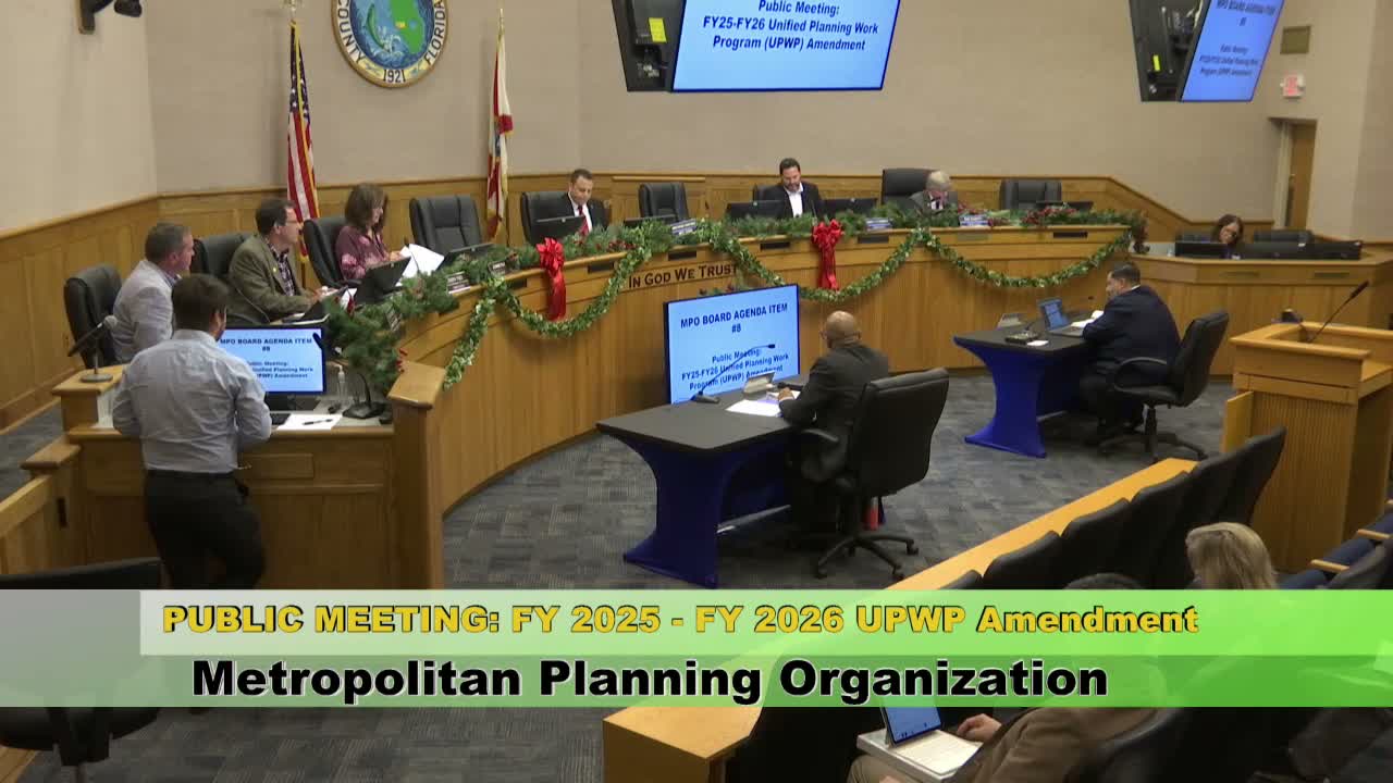 MPO unanimously adds $50,000 for transit efficiency study to FY2026 work program