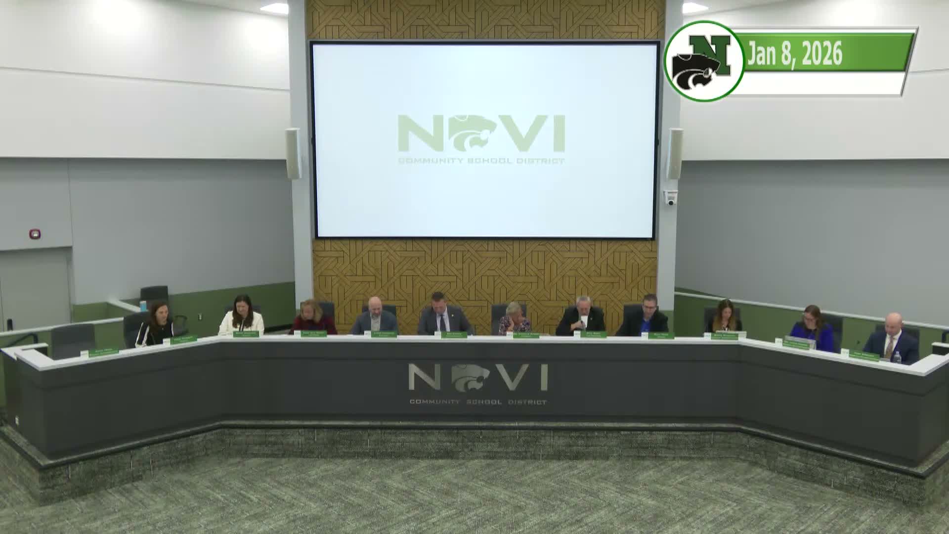 Novi Board elects officers for 2026; all votes unanimous