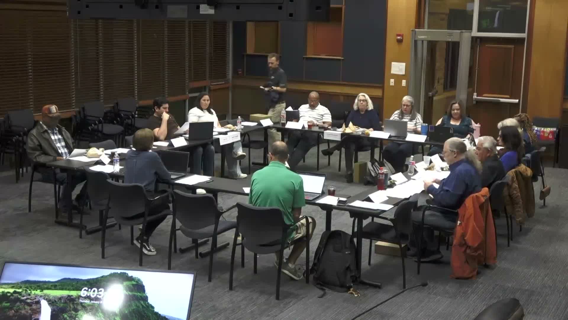 Charter commission reviews Texas Open Meetings Act; staff urges centralizing commission communication