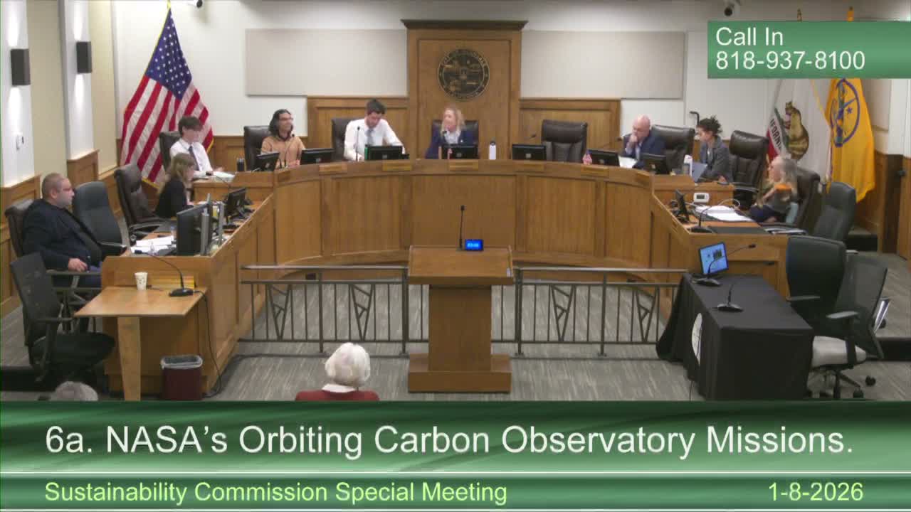 NASA presenter tells Glendale commission how OCO‑2 and OCO‑3 map CO2 and where cities can use the data