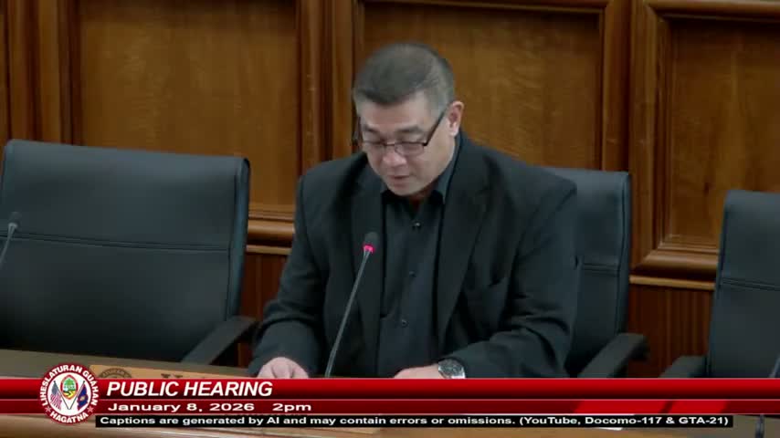 Guam committee hears supporters and safety concerns on bill to allow temporary workforce housing in M‑1 zones