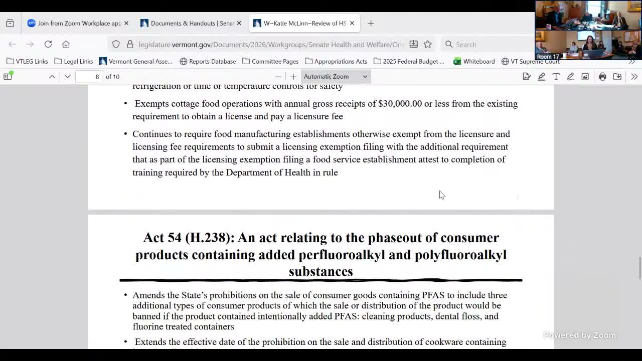 PFAS bans expanded to additional consumer products; committee weighs firefighter exemptions and PPE availability