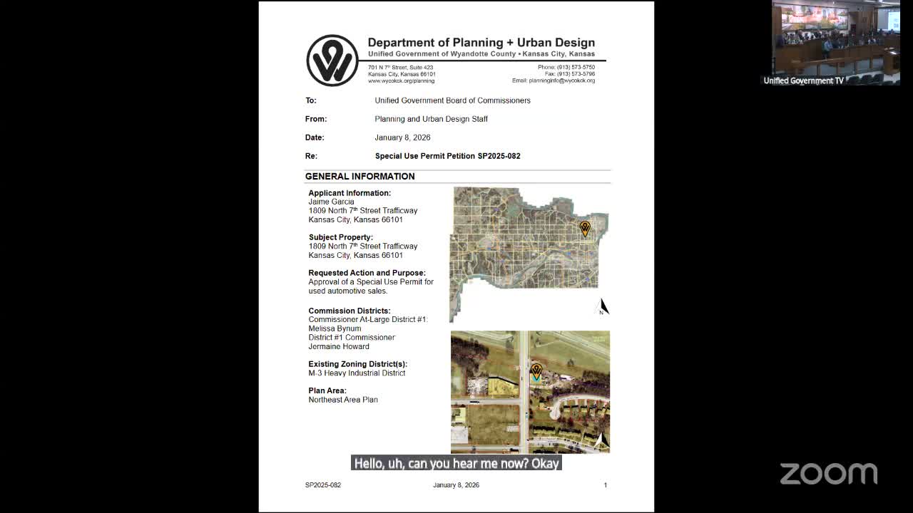 Wyandotte County commission sends used-car lot permit back to planning after concerns about neighborhood fit