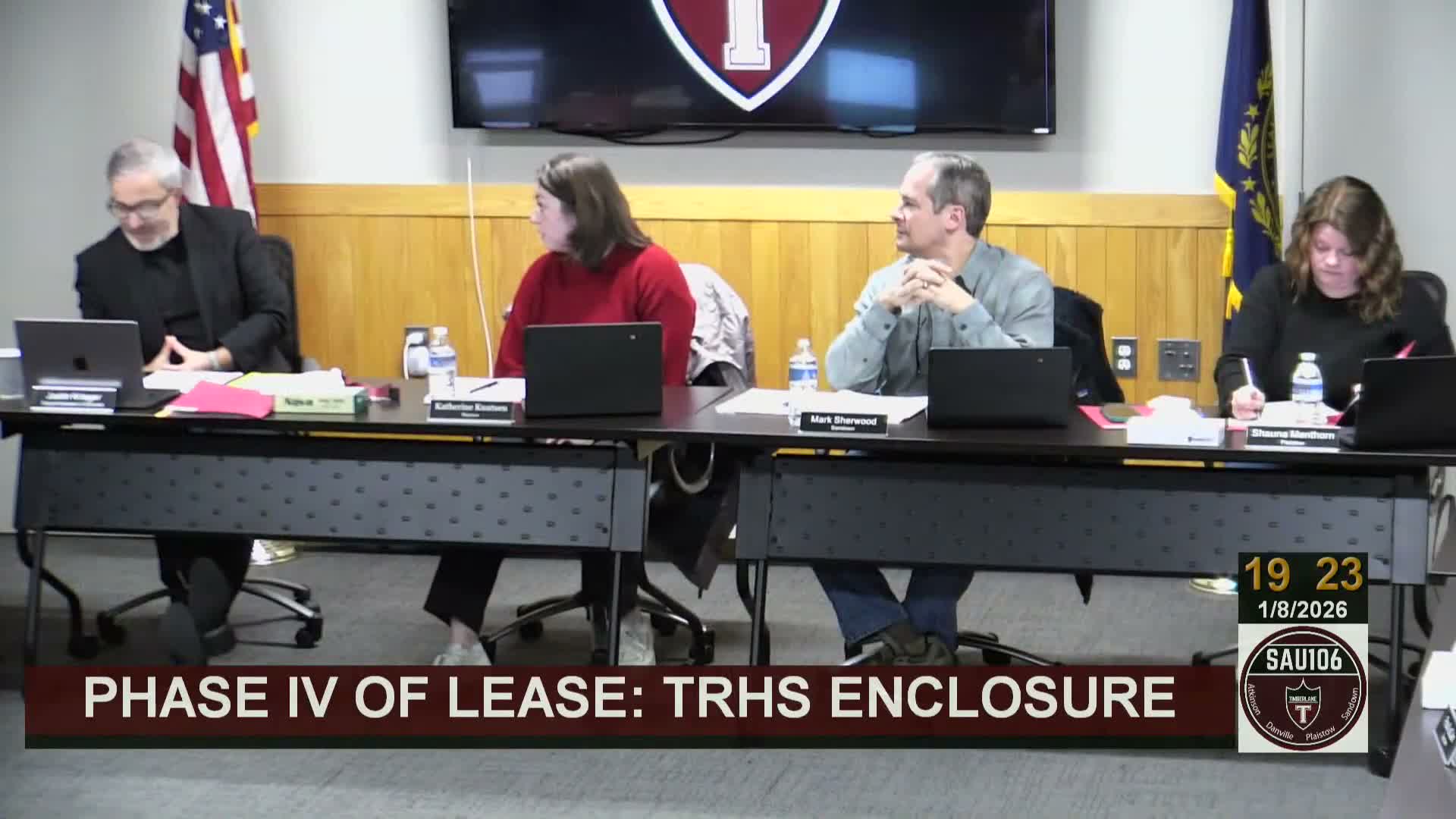Timberlane board debates removing pack roof from phase 4 and reallocating $817,000 to high‑school envelope work