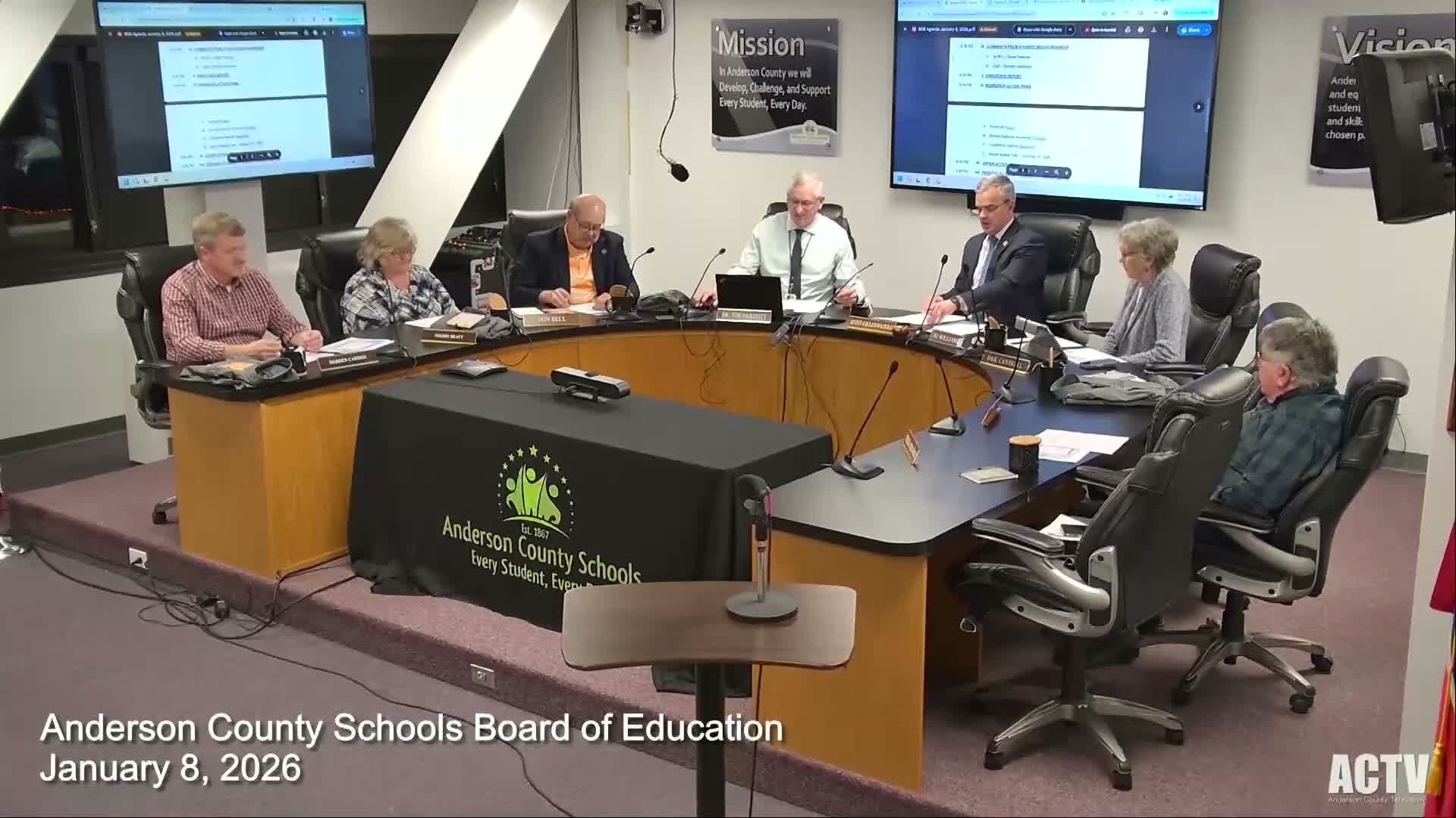 Board hears construction update and approves appropriations, transfers and outcome bonuses