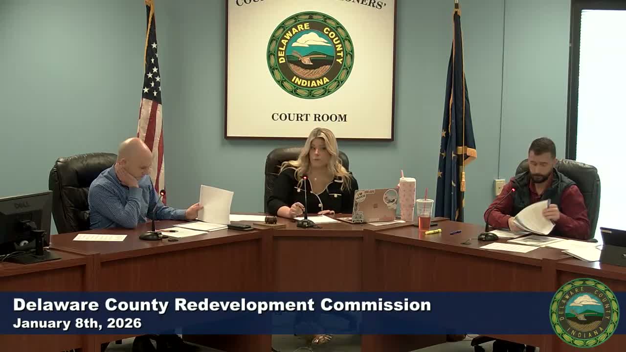 Delaware County redevelopment commission resolves CanPack bond underpayment, pays to preserve Cowen Road study and approves school pledge