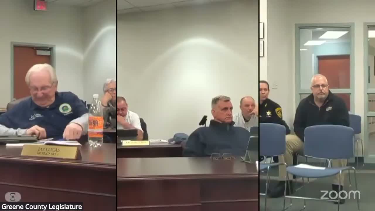 Sheriff briefs Greene County legislature on arrests, active‑shooter drills and an AI app that spread false alerts