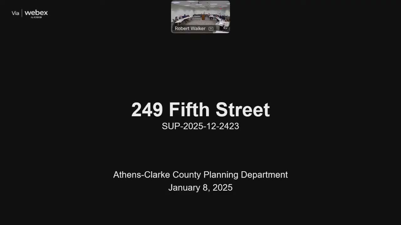 Commission recommends denial of special-use permit for 249 5th Street, citing housing-stock concerns