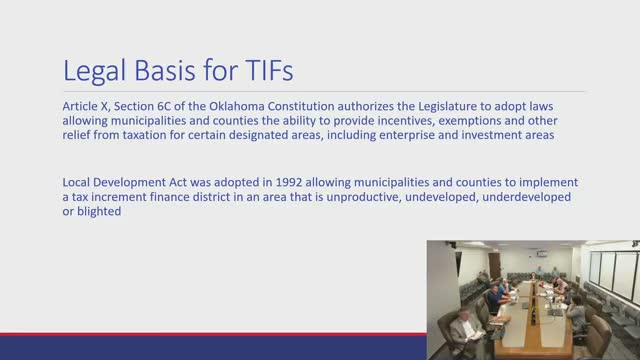 Norman oversight committee considers earlier public input, fees and independent review for TIF districts