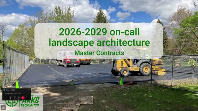 Park board approves three on-call landscape-architecture master contracts