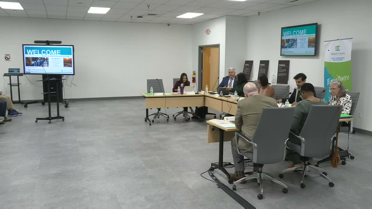 DeKalb elections board approves amended Nov. 10 minutes after debate over voter-list language