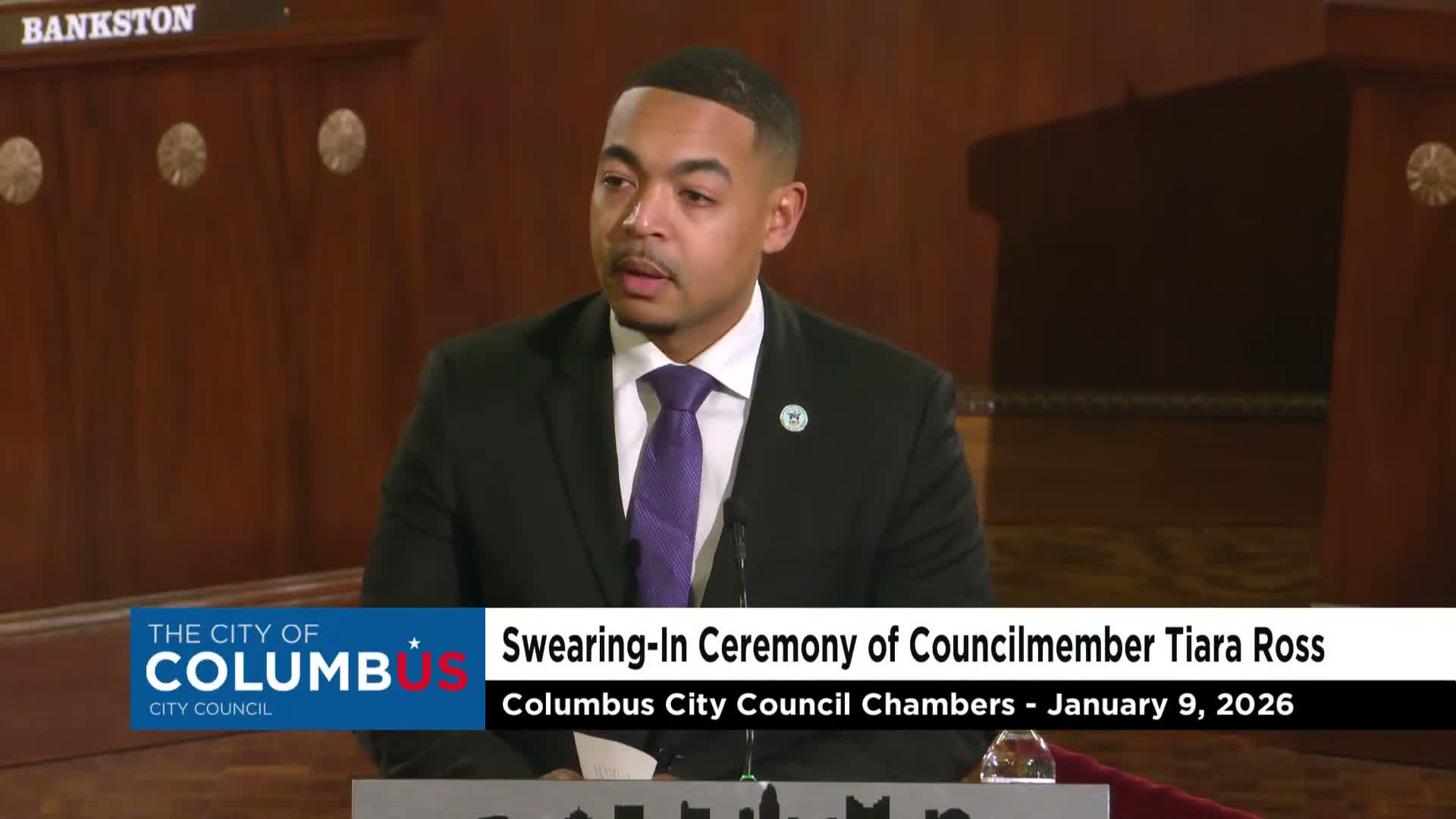 Tiara Ross sworn in as Columbus City Council member in faith‑centered ceremony