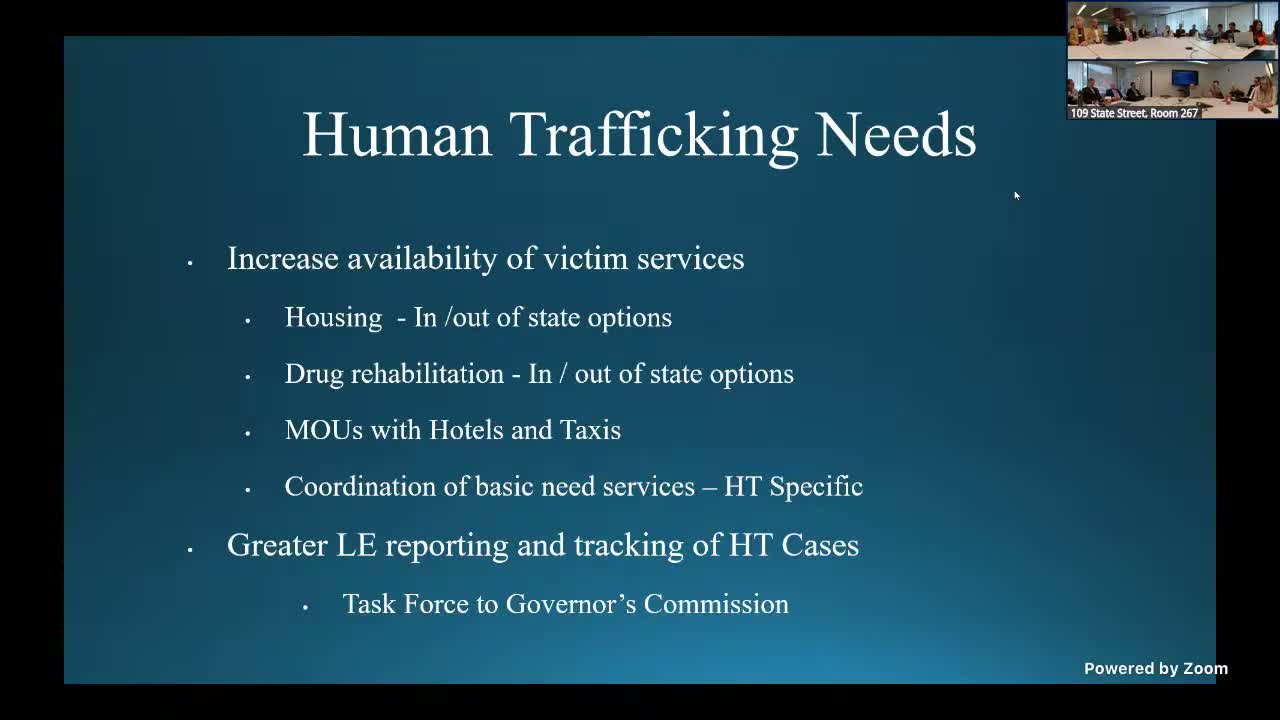 Legislators press for housing, case managers and training after trafficking briefing