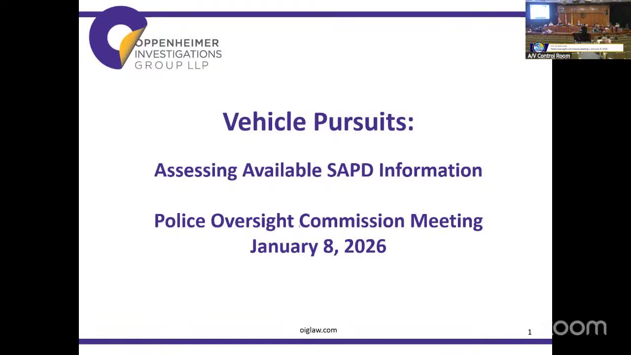 Santa Ana oversight commission reviews 313 vehicle pursuits, asks for targeted follow‑ups on collisions and settlements