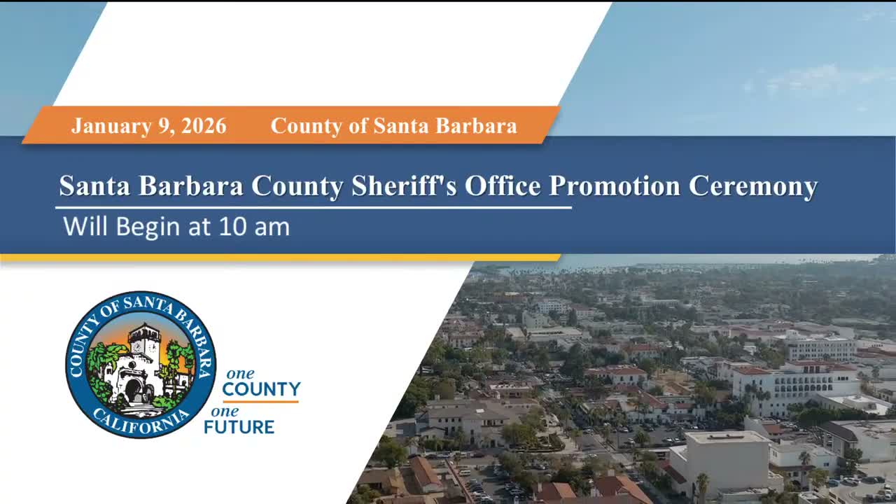 Santa Barbara County Sheriff swears in new under sheriff, honors 12 promotees and two new hires