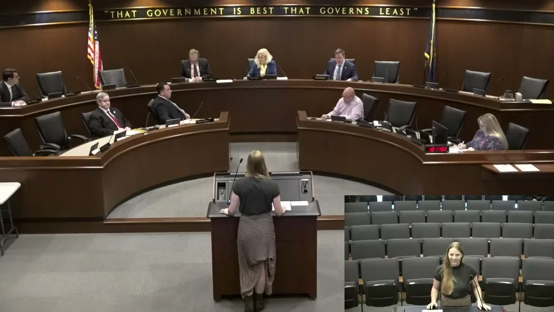 Board hears about state bills that could shift utility-district bonding oversight; member testified at State House