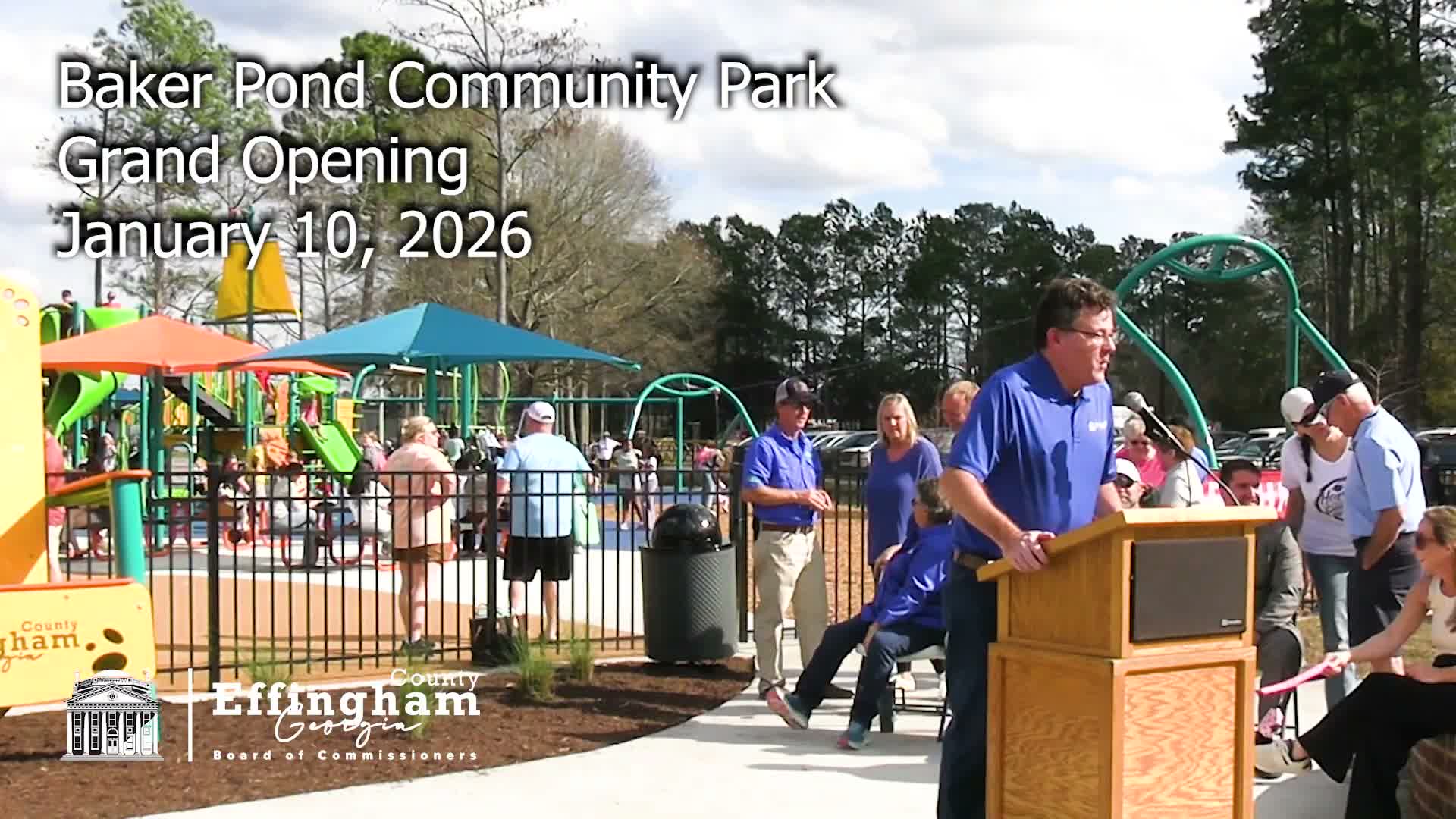 Effingham County reopens Baker Pond Community Park after renovation funded by SPLOST