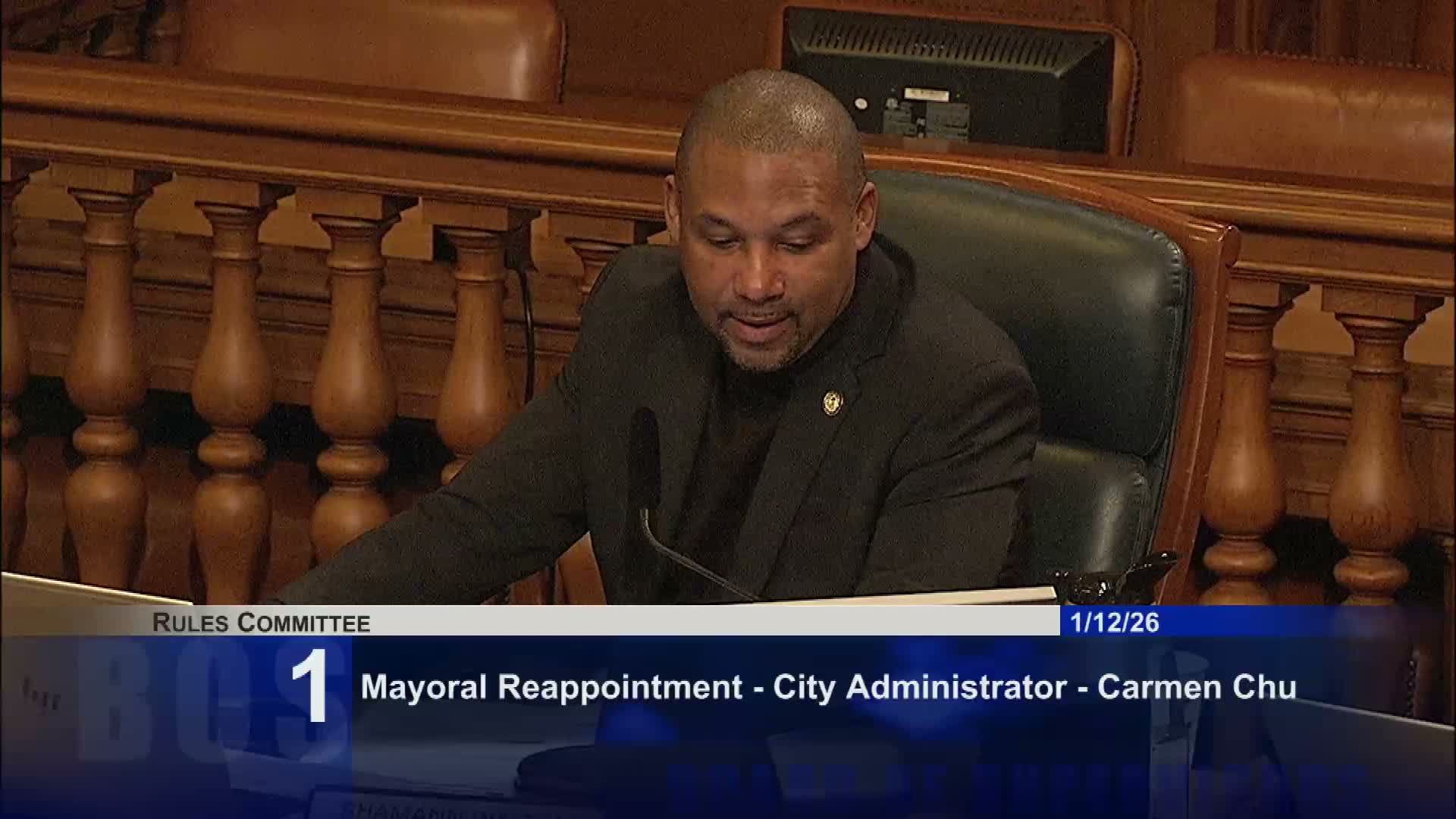 Rules Committee recommends Dimitri Cornett for Small Business Commission seat