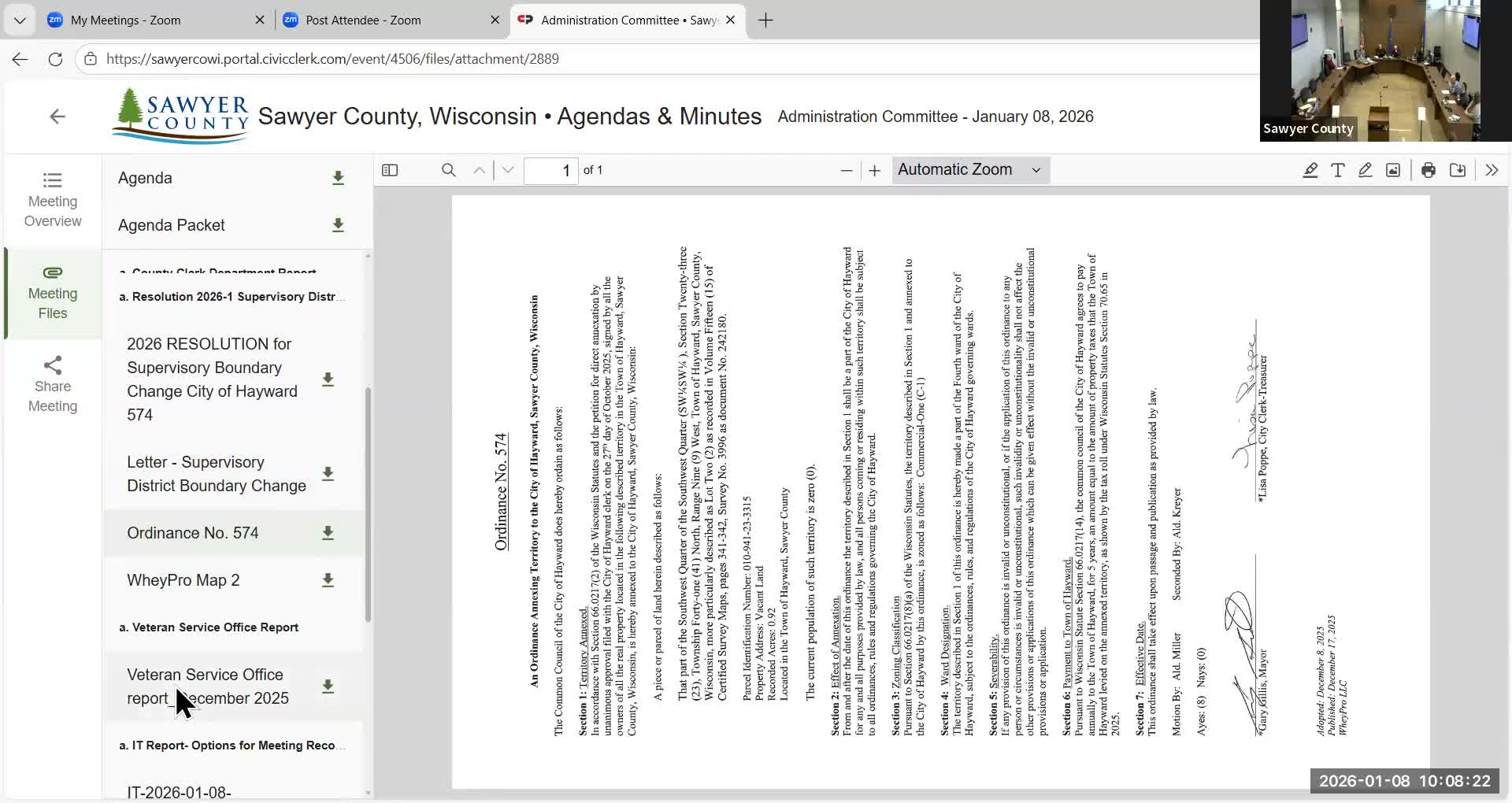 Veteran services reports December workload, outreach and training